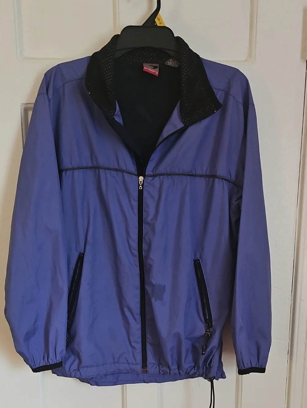 Prospirit Purple Zip-Up Windbreaker Jacket. FLAW